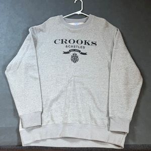 Crooks & Castles Crewneck grey sweater 2XL